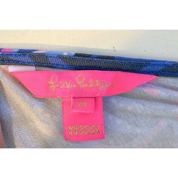 NWOT Lilly Pulitzer Neck Tie Wyota Borealis Blue Pant One Piece Jumpsuit Romper - Picture 7 of 16